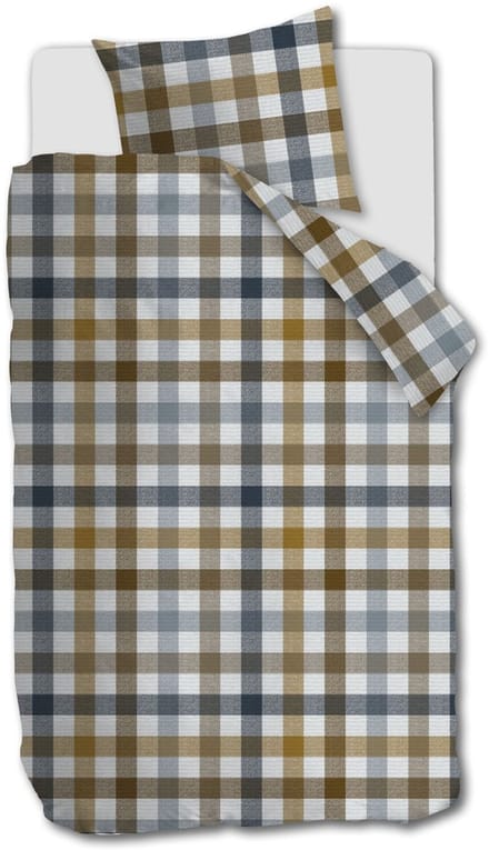 Beddinghouse Sem dekbedovertrek - Eenpersoons - 140 x 200/220 cm - Blauw