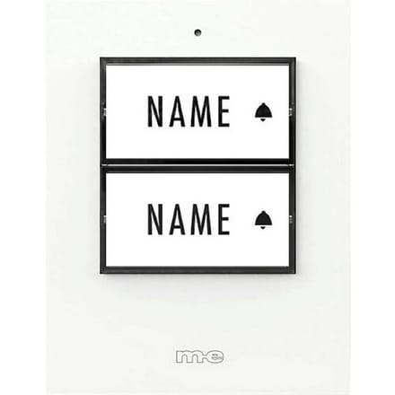 m-e modern-electronics 41357 Zender voor Draadloze deurbel Verlicht, Met naambord