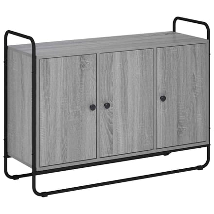 vidaXL - Dressoir - Grijs - Sonoma - 102 - x - 35 - x - 75 - cm - Bewerkt - hout