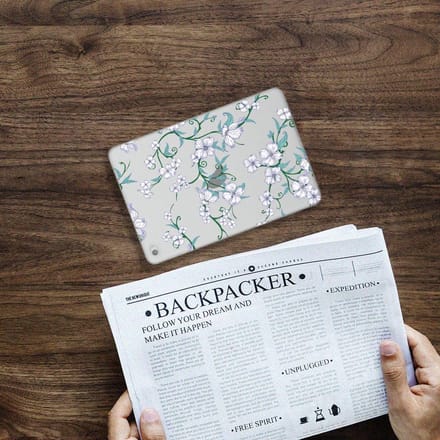 Apple iPad Mini 4 | Mini 5 (2019) Uniek Siliconen Hoesje Blossom White
