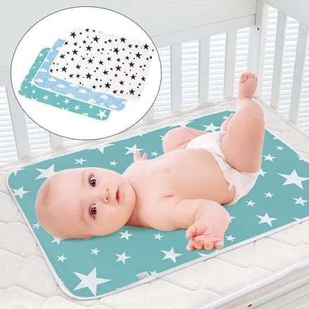 3 Pack Waterdichte Aankleedkussens voor Baby's - Herbruikbare en Comfortabele Verschoonmat