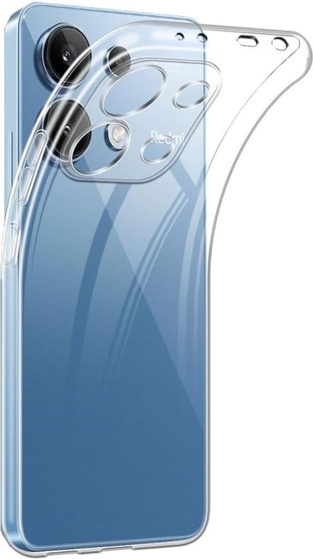 Hoesje voor Xiaomi Redmi Note 13 4G backcover Shockproof siliconen Transparant