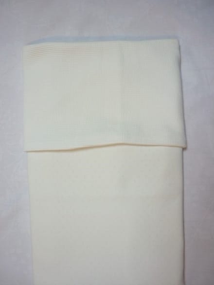 Oogappel Tricot Pointelle Tricot Wafel Wiegdeken 80x100 cm-Offwhite