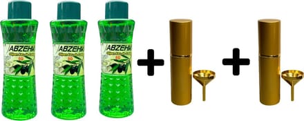Abzehk Eau de Cologne Olijven 400ml 3x + Parfumverstuiver 2x