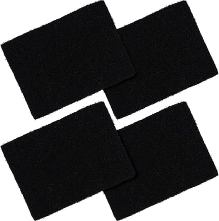 Set van 4 Actieve Koolstoffilters voor Keukenafvalcomposter - Geurfilter en Biometer - 7 x 7 x 9,5 cm