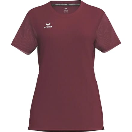 Erima T&F Wings Functioneel T-Shirt Dames - Bordeaux / Rood | Maat: 40