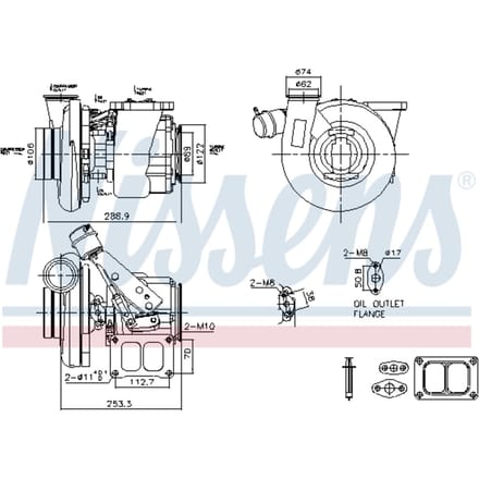 Supercharger, drukvulling NISSENS 93769