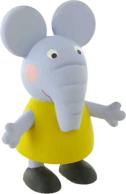 Peppa Pig Emily Olifant taart topper decoratie 6 cm.