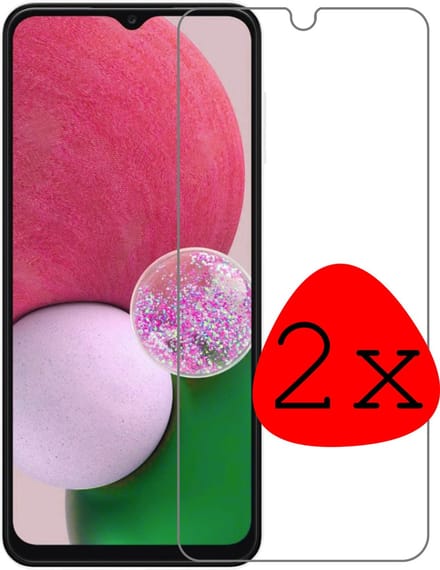 Screenprotector - 2 Stuks Geschikt voor Samsung Galaxy A13 5G - Extra Sterk - Beschermglas - Gehard Glas - Tempered Glass - Screen Protector