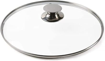 Pan Deksel - Glazen Deksel - Koken - Hittebestendig - 22 cm - Zilver