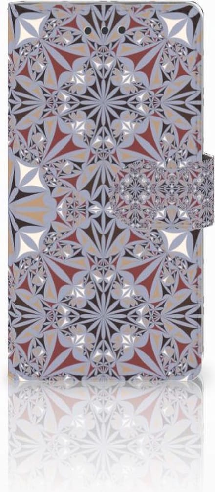 Huawei Ascend P8 Lite Bookcase Flower Tiles