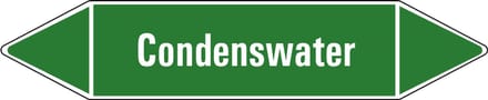 Condenswater leidingmarkering op vel 252 x 52 mm - 3 per vel