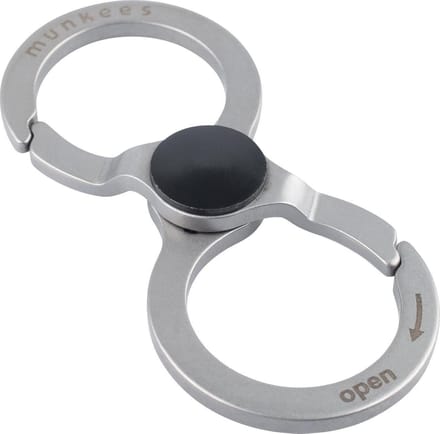 Munkees Karabijnhaak 8-shape 6,8 Cm Zilver