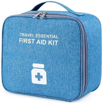 Azalia EHBO Tas – Waterdicht, Compact & Draagbaar – Voor Thuis, Auto & Reizen (blauw)