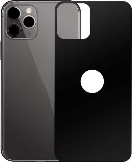 Togadget® - 5D Bescherming back Protector iPhone 11 Pro – 5D Back glas Protector - Tempered Glass Back Protector -zwart