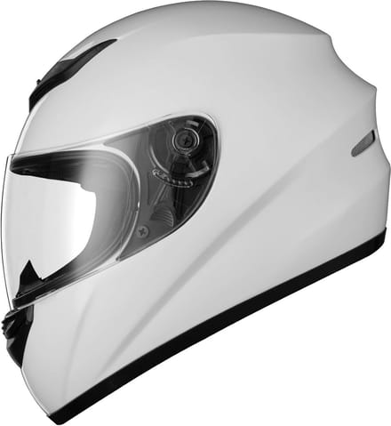 Motorhelm Integraal - Bromfietshelm Heren - Veilig Rijden - ECE 22.06 Gecertificeerd - Maat L - Wit