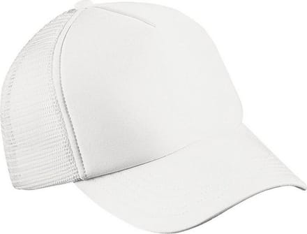 Myrtle Beach Volwassenen Unisex 5 Panel Polyester Mesh Cap (Wit)