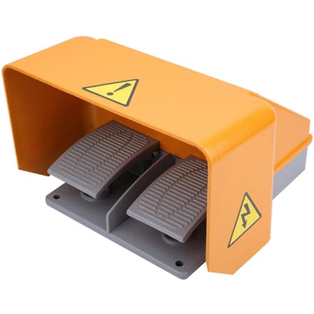YDT1 18 Double Pédale de Commande au Pied avec Boîtier Entièrement en Aluminium orange