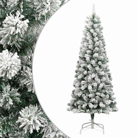 vidaXL - Kunstkerstboom - met - scharnieren - en - sneeuw - 180 - cm