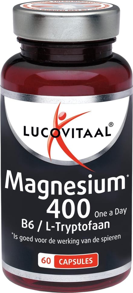Lucovitaal Magnesium 400 met Vitamine B6 & L-Tryptofaan 60 capsules