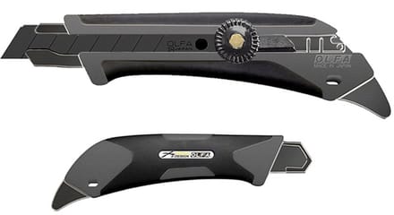 Olfa Cutter Heavy duty cutter GRAY met wheel LOCK L5/gry