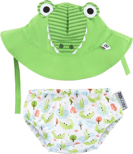 Zoocchini UV zwemluier setje Aidan the Alligator Medium