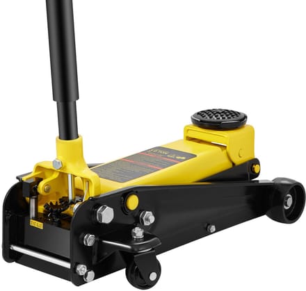 Hydraulische Autokrik 3t Laag Profiel met Stalen Pomp
