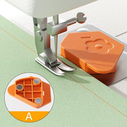 Magneet Lockstitcher Naaimachine Accessoires Multifunctionele Magneetmeter Rand Veelhoekig Anti-Krul Plastic Positioneerder