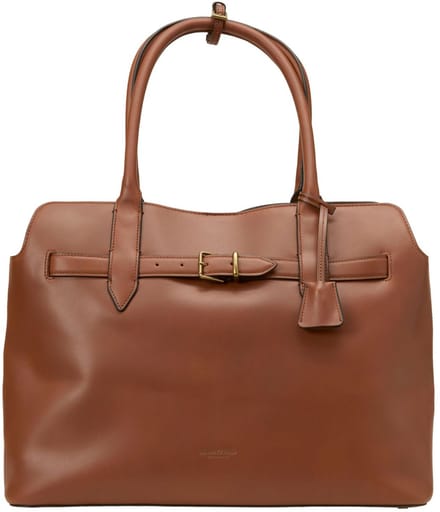 Marc O'Polo shopper Gina Shopper Dark Cognac bruine