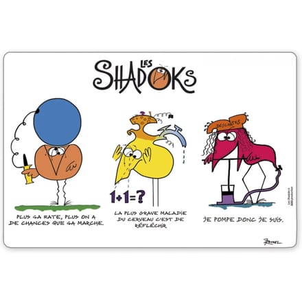 3-valuta placemat Winkler Shadoks