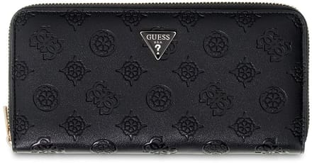 GUESS portemonnee Diana SLG Zip Around Wallet Black Logo zwart