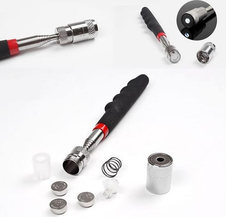 magneet stick telescopisch met LED verlichting