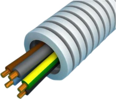 Snelflex flexibele buis VOB draad 5x4mm2 - 25mm per rol 50 meter (SF5G4)