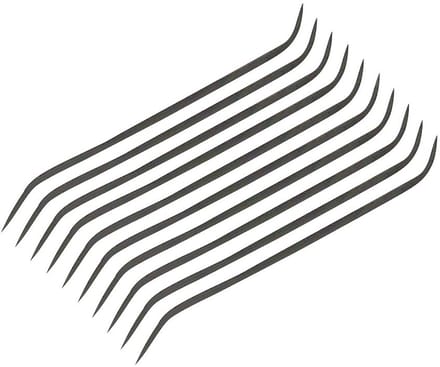 Vijlset - Sleutelvijlen - Precisiewerk - Dubbelzijdig - 10 stuks - Metaal