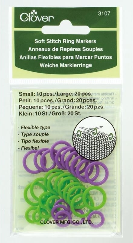 Soft Stitch Ring Markers - Clover
