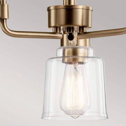 Kichler LED Kroonluchter | 3X E27 Max 60W | Dimbaar | Weathered Brass