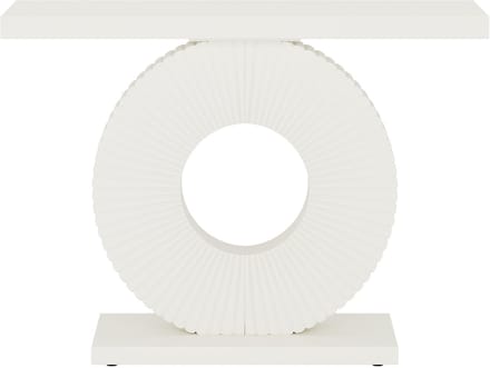 DMG Supply Sidetable - Consoletafel - Geometrisch Onderstel - Wandtafel - Wit - 100 x 30 x 78 cm