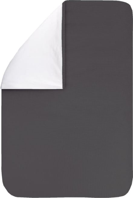 BINK Bedding Dekbedovertrek Wafel (Pique) Antra 80 x 60 (zonder sloop)