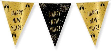Paperdreams - Vlaggenlijn Classy Party - Happy new year (10 meter)