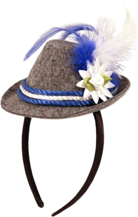 Folat - Tiara mini tribly blauw Oktoberfest
