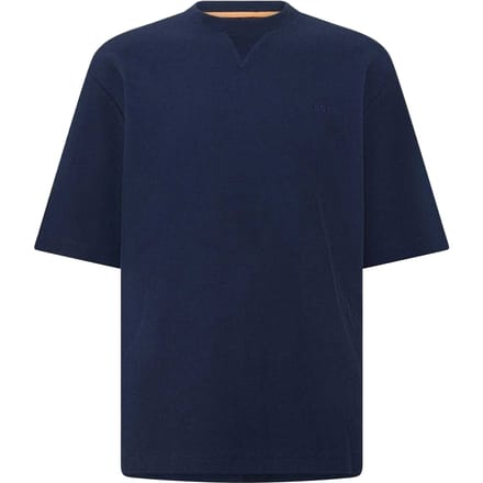 Boss Wafel Crew Neck Normaal T-shirt Heren (Donkerblauw)