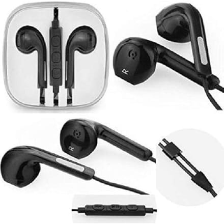 Kit pieton + ecouteur + micro noir jack 3.5 mm pour Smartphone et Tablette noir