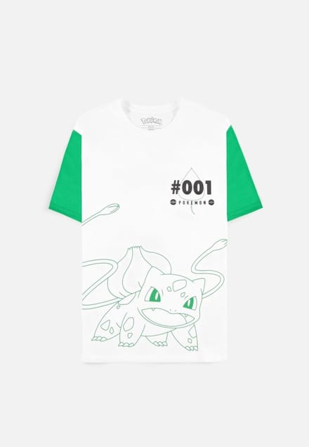 Pokémon - Bulbasaur Heren T-shirt - XS - Wit