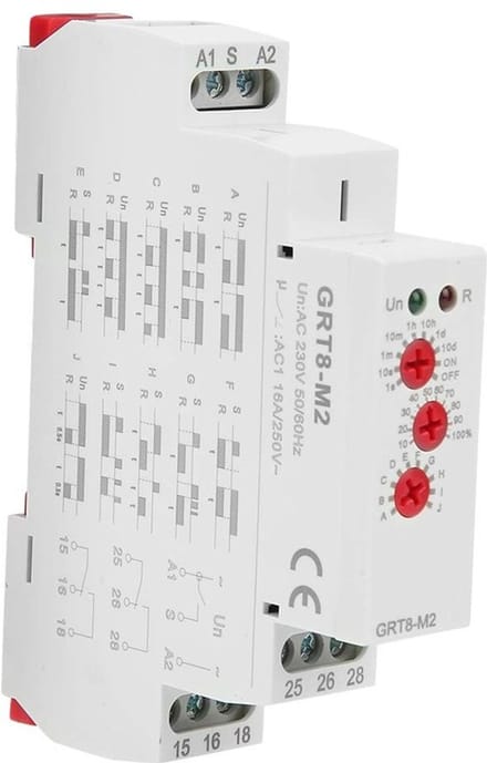 Allecto - Multifunctionele Timer - Din Rail Montage - Met 10