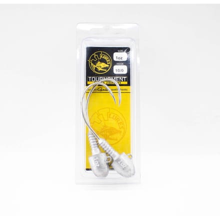 Tackle Tactics TT Tournament Jig Head 1 oz 10/0 SL12 2/pak (8164) yellow