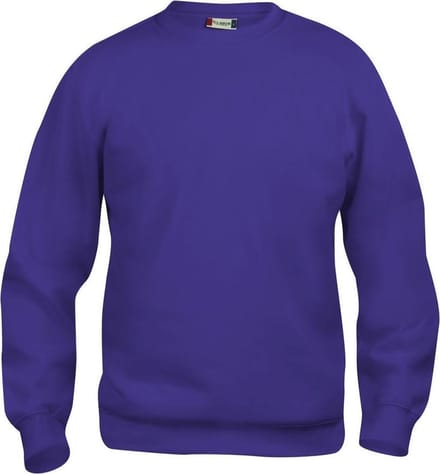 Basic roundneck helder lila xs
