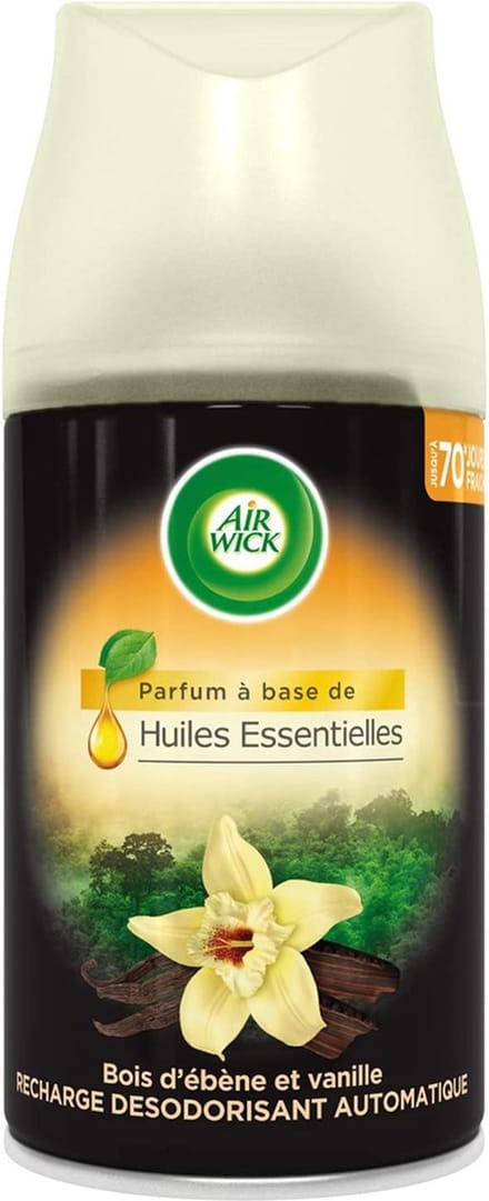 Air Wick - Luchtverfrisser - Navulling - Bois d'ébène et vanille - 250ml