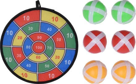 Free And Easy Dartspel Junior Textiel/klitteband 7-delig