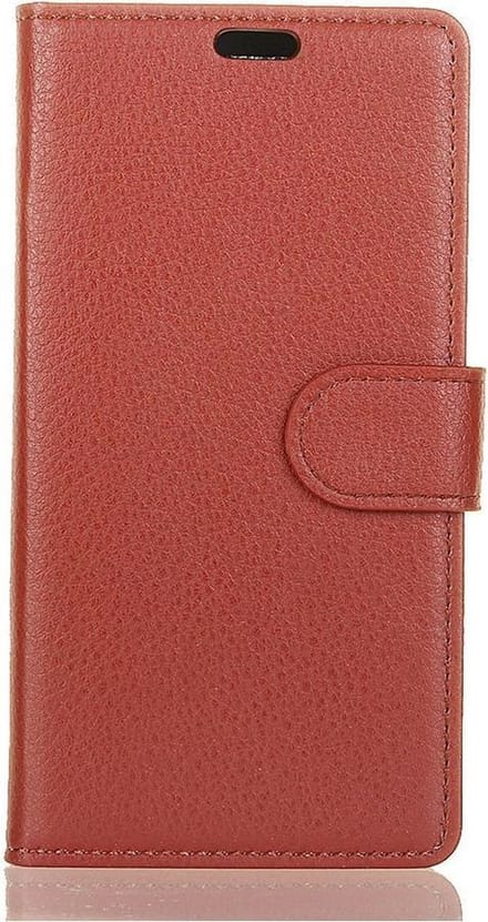 Shop4 - Geschikt voor Huawei P Smart Plus Hoesje - Wallet Case Lychee Bruin