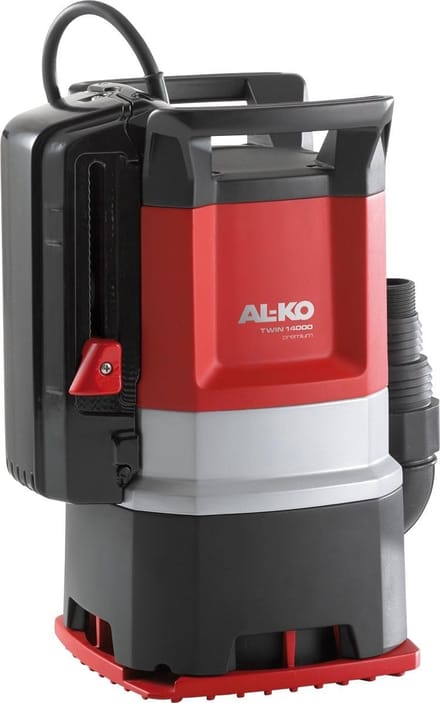 Combi-Dompelpomp - Vuilwaterpomp Helderwaterpomp - Afvoeren van water - Flexibele pompvoet instelling - 15000 l/u Debiet - Rood